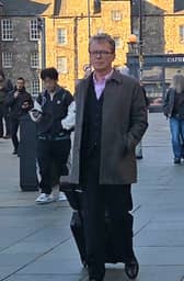 Broadcaster Nicky Campbell arrives at Edinburgh Sheriff Court, to give evidence during an examination of facts hearing