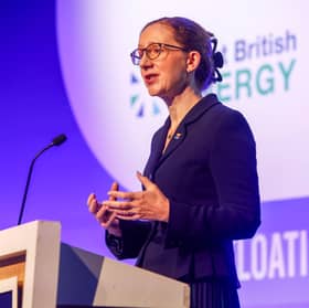 Angela Hepworth of Scottish Renewables addresses the conference