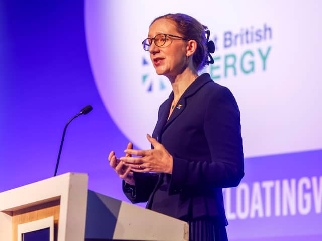 Angela Hepworth of Scottish Renewables addresses the conference