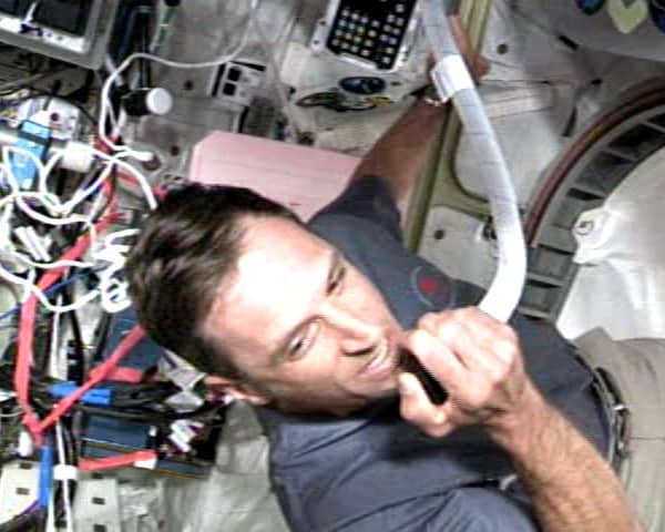 Astronauts on the International Space Station answered pupils' questions