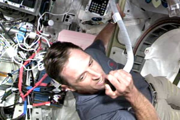 Astronauts on the International Space Station answered pupils' questions
