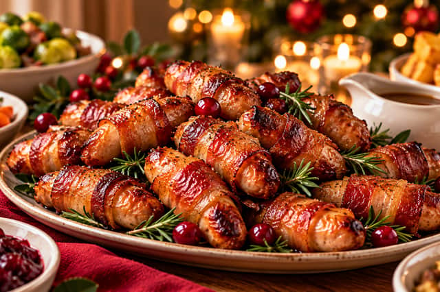 You can also order other festive fayre, such as pigs in blankets