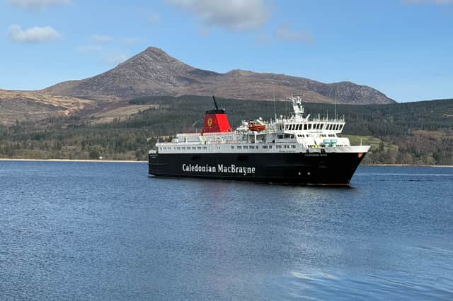 Caledonian Isles off Arran in June