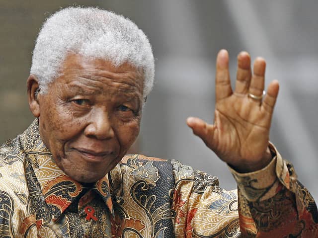 Nelson Mandela, pictured in 2007, won the Nobel peace prize with FW de Klerk 'for their work for the peaceful termination of the apartheid regime, and for laying the foundations for a new democratic South Africa' (Picture: Leon Neal)