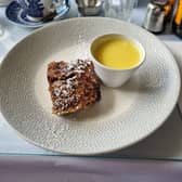 A traditional Scottish favourite, clootie dumpling, given the fine dining treatment (Picture: Gaby Soutar)