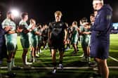 Callum Reidy comes off the pitch at the end of a successful debut for Glasgow Warriors in the 36-19 win over Connacht at Scotstoun.
