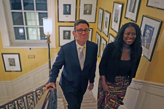 Prime Minister Andy Burnham with Energy Secretary Miatta Fahnbulleh (Dan Kitwood/PA)