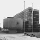 A view of the Motherwell and Wishaw Civic Centre which, in 1969, brought together all the local government departments of the two burghs (Picture: Fox Photos/Hulton Archive)