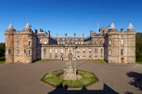 The Palace of Holyroodhouse.