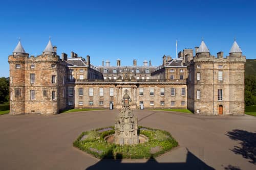 The Palace of Holyroodhouse.