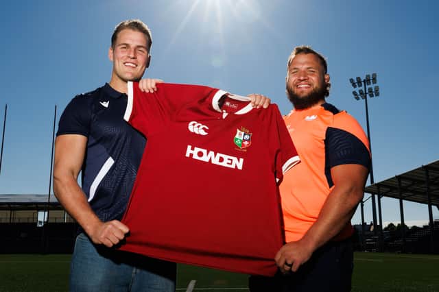 Duhan van der Merwe and Pierre Schoeman have become close friends during their time together with Edinburgh, Scotland and the British & Irish Lions (Pic: SNS)