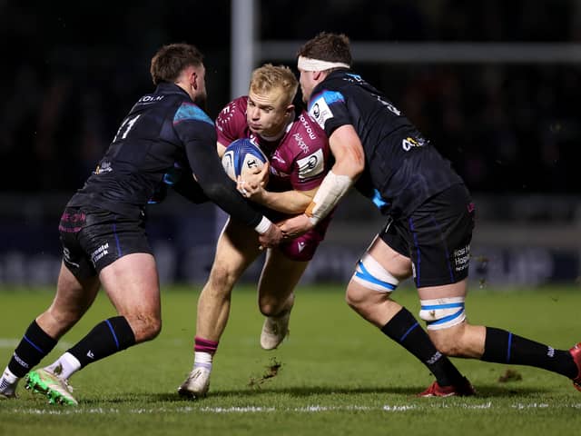 Scotland winger Arron Reed in action for Sale Sharks against Glasgow Warriors in last season's Champions Cup (Pic: Getty)