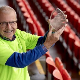 Ian Winship completed a 10km race in just over an hour (Jane Barlow/PA)
