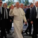 Pope Leo XIV arrives at the Agostino Gemelli Polyclinic in Rome