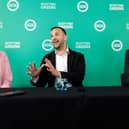 Zack Polanski, centre, leader of the Greens in England and Wales, seen with Scottish Greens' co-leaders Gillian Mackay and Ross Greer earlier this year. Picture: Jeff J Mitchell