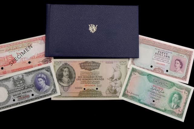 The banknotes raised £85,000.