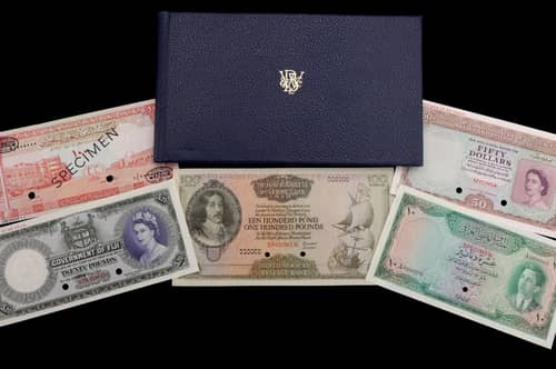 The banknotes raised £85,000.