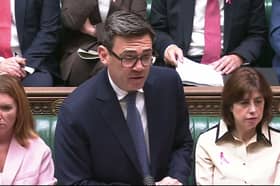 Mr Burnham during PMQs on Wednesday