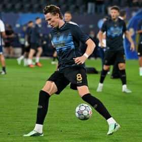 Scott McTominay completed his comeback from heart surgery for Napoli in the Champions League on Tuesday night. Cr: Getty Images.