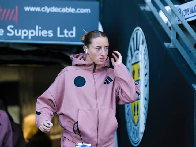 Kathleen McGovern scored again as Scotland sealed a comeback win against Czechia in the Women’s World Cup playoffs. Cr: SNS Group.
