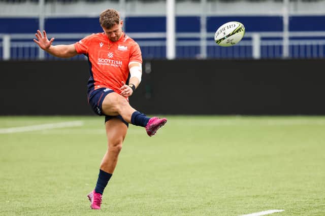 Darcy Graham during an Edinburgh Rugby training session at Hive Stadium this week.