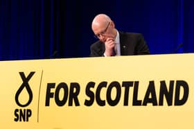 SNP leader John Swinney as his party braces to debate its position on North Sea oil and gas 