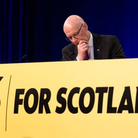 SNP leader John Swinney as his party braces to debate its position on North Sea oil and gas 