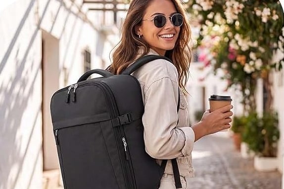 This '10/10' expandable Ryanair cabin backpack is now £14.99 after a 38% discount