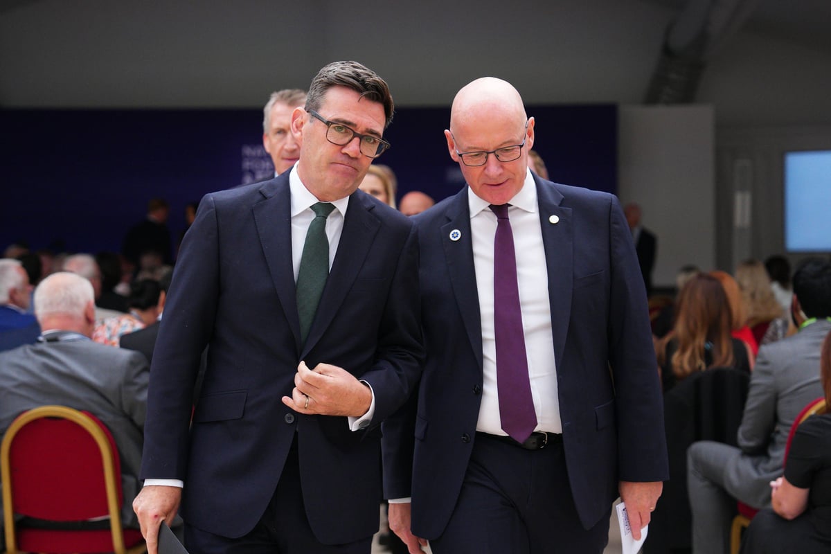 Andy Burnham urges John Swinney to 'put politics aside' to give Scots regions more powers