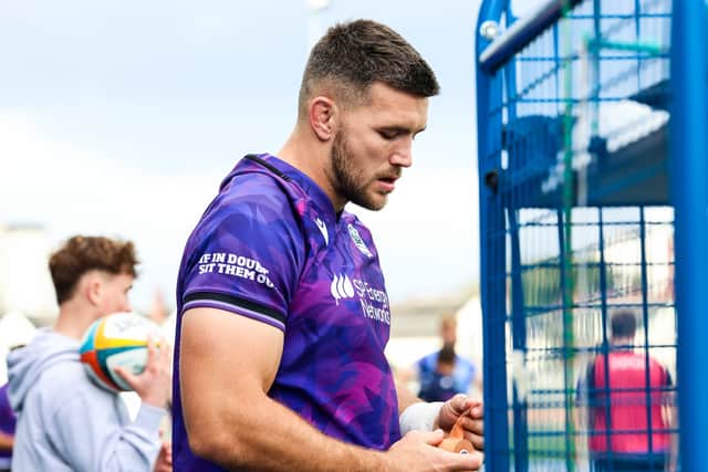 Ruwald van der Merwe made his Glasgow Warriors debut against Sale Sharks last weekend (Pic courtesy of Glasgow Warriors)
