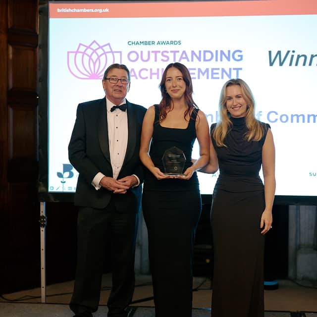 Rachael Findlay, ECC Events and Professional Development Manager and Emma Reid, ECC Commercial Director, collected the award.