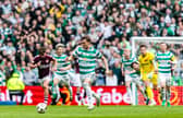 Celtic striker Callum Osmand races clear to score the third goal against Hearts back in May.