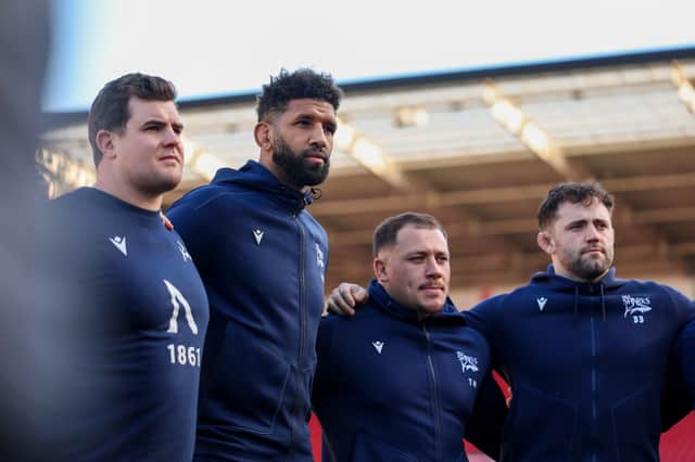 Former Sale Sharks lock Hyron Andrews, now with Lions, has passed away aged 31 (Pic: Getty)