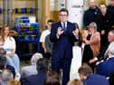 Andy Burnham delivers a speech focusing on forming closer ties with the Scottish government at New College Lanarkshire's Motherwell Campus. Picture: Jeff J Mitchell