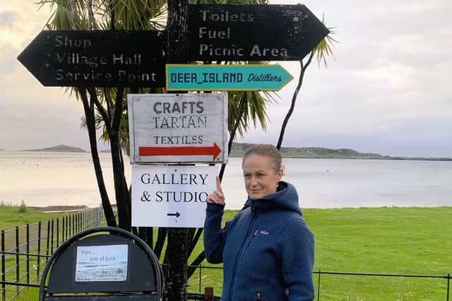 Pi Davidson, who runs holiday lets and a wild sauna business on Jura and Islay
