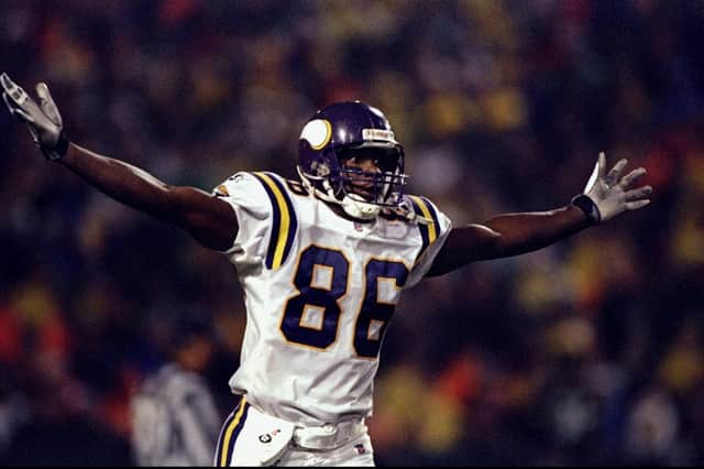 Former Minnesota Vikings star Jake Reed was in Scotland earlier this week.