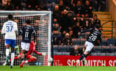  Dundee's Callum Jones scores to make it 2-2 against Rangers at Dens Park
