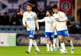 Rangers captain Dan Neil after his error leads to Dundee's equaliser