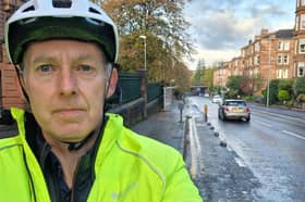 The Scotsman’s Transport Correspondent Alastair Dalton on Clarence Drive in the Hyndland area of Glasgow where the main carriageways but not cycle lanes have been resurfaced