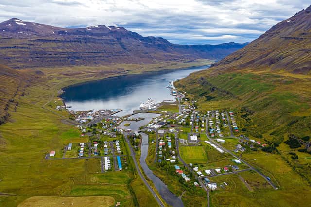 Seyðisfjörður on the east coast of Iceland