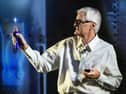 Inventor Sir James Dyson, founder of Dyson, takes to the stage in Paris last month to unveil the new Dyson CameraJet toothbrush. Picture: Doug Peters Media Assignments