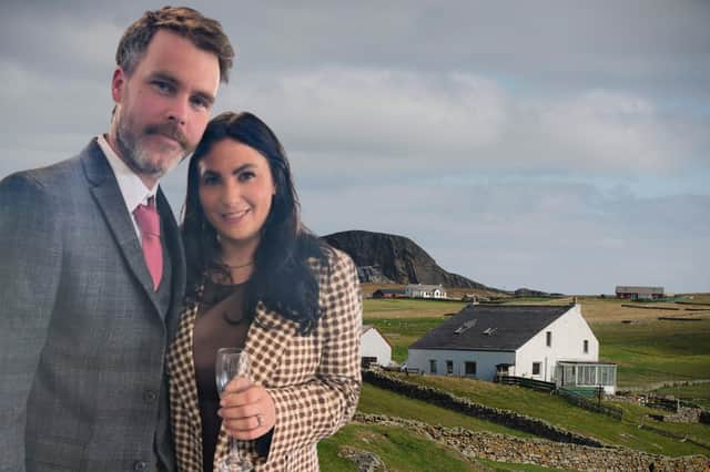 Josh Moore and Katy Phenix are Fair Isle's newest residents