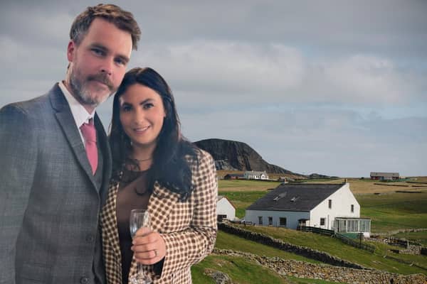 Josh Moore and Katy Phenix are Fair Isle's newest residents