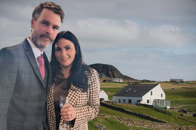 Josh Moore and Katy Phenix are Fair Isle's newest residents