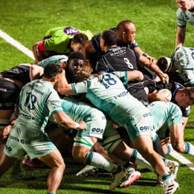 Ruwald van der Merwe (not pictured) says he has been pleasantly surprised by the emphasis on forwards play and set pieces at Glasgow Warriors this season (Pic: SNS)