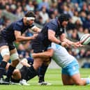 Scotland international lock Alex Samuel (left) has signed a new deal at Glasgow Warriors (Pic: SNS)