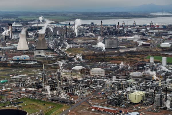 The closure of the Grangemouth oil refinery was a blow to the economy, but new opportunities are emerging. Picture: Jeff J Mitchell