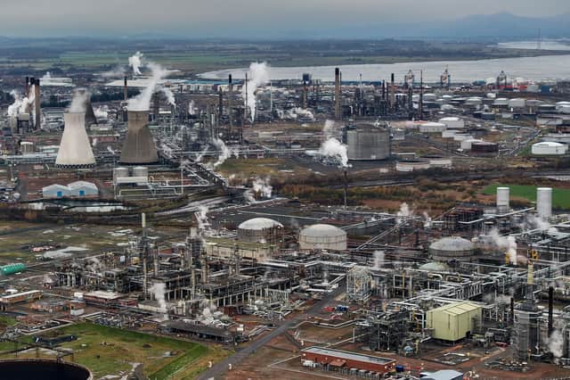 The closure of the Grangemouth oil refinery was a blow to the economy, but new opportunities are emerging. Picture: Jeff J Mitchell