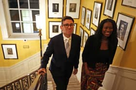 Andy Burnham and Energy Secretary Miatta Fahnbulleh