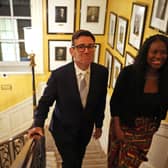 Andy Burnham and Energy Secretary Miatta Fahnbulleh